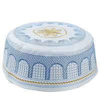 New Muslim Men Prayer Cap Hat Cotton Embroidery Leisure Saudi Arabia Islamic Hat Cap Men Headscarf Topkippot Turban Saudi Cap