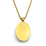 Christian San Judas Tadeo Glass Medal Pendant Necklace for Women Men Stainless Steel Gold Color Saint Jude Amulet Jewelry Gift