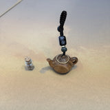 Original Green Sandalwood Openwork Carved Chinese Style Teapot To Open Sachet Car Keychain Pendant Bag Pendant Feature Ornament