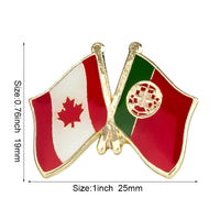 Flag Laple Pin Badge Brooch Canada friendship Ethiopia Ireland Brazil Pakistan Belgium Poland Germany Russia Philippines Finland