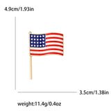 Enamel Statue of Liberty Brooches for Women Unisex Rhinestone American Flag Pins Banquet Party Backpack Gifts Jewelry Accessorie