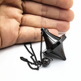 Ya.x Spinning Top Design Reiki Pendulum for Divination,Chakra Testing & Spiritual Energy Brass  Metal Pendulum