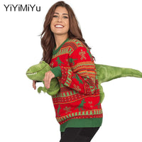 Ugly Christmas Sweater 3D O Neck Pullover Knitted Sweater