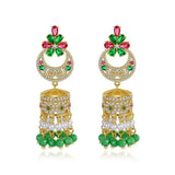 Gypsy Jewelry Retro Ethnic Indian Jhumka Crystal Small Bells Beads Drop Tassel Earrings Women Bohemian Statement Jhumki Tribal