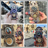 Refrigerator Magnets Prague Square Astronomical clock gear Wooden carving souvenirs Fridge Magnet Locker Cabinet Home ornament