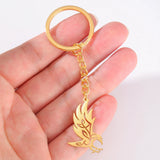 Dawapara Vintage Eagle Crow Raven Pendant Keychain Viking Animal Bird Protection Amulet Stainless Steel Keyring Jewelry