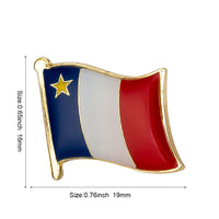 Country Flag Badge Flag Brooch National Flag Lapel Pin International Travel Pins Collections