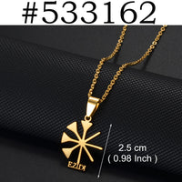 Anniyo (1Piece) Ashur Necklaces Lama,Lamma,Ezidi Winged Bull Lamassu Yezidi Lalish Yazidis Assyrian Jewelry #532862