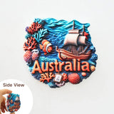 1pc, Australia Fridge Magnet, Koala Magnet, Ocean Magnet,Netherlands Windmill Tulip Four-Leaf Clover Fridge Sticker Home Decorat