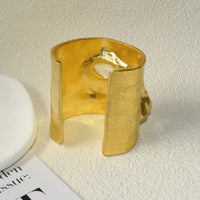 Metal Exaggerated Open Bangle Five Senses Europe American Style Alloy Plated Eyes Bracelets Unique Wide Geometric Cuff Bangles