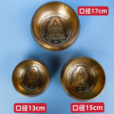 Nepal Handmade Singing Bowl Yoga Meditation Buddha Copper Chime Professional Tibetan Bowls Sound Healing Instrument Ornaments