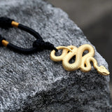 Beier Fashion Vintage Women Men Snake Stainless Steel Pendant Chain Necklace Jewelry LLBP8-492P