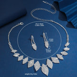 Ladies' Fashion Design Geometric Series Set Necklace Earrings Jewelry Set Suitable for Wedding, Party, Festival Gifts