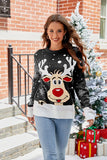 Christmas Knitwears Sweater Women Autumn And Winter New O Neck Long Sleeve Printed Fashion Casual Knitted Pullovers Feminina Top