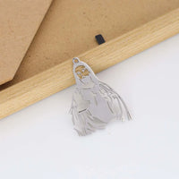 New fashion stainless steel hollowed cross Jesus large pendant DIY necklace bracelet keychain pendant accessories