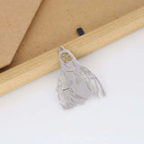 New fashion stainless steel hollowed cross Jesus large pendant DIY necklace bracelet keychain pendant accessories