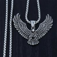 Fashion Creative Eagle Pendant Stainless Steel Necklace Hip Hop Retro Trendy Men Unique Eagle Necklace Jewelry Gift 2022 Trend