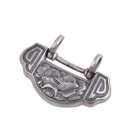 Exquisite 925 Silver Necklace Longevity Lock Ruyi Lotus Flower Pendant Clavicle Chain Vintage Charming National Style Jewellry