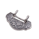 Exquisite 925 Silver Necklace Longevity Lock Ruyi Lotus Flower Pendant Clavicle Chain Vintage Charming National Style Jewellry