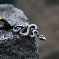 Beier Fashion Vintage Women Men Snake Stainless Steel Pendant Chain Necklace Jewelry LLBP8-492P