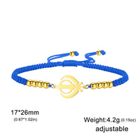 Lucktune Khanda Sikh Faith Bracelet for Women Men Stainless Steel Vintage Indian Sword Lucky Bracelet Spiritual Jewelry Gift