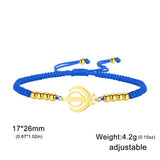 Lucktune Khanda Sikh Faith Bracelet for Women Men Stainless Steel Vintage Indian Sword Lucky Bracelet Spiritual Jewelry Gift