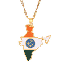 Country Map Flag Pendant Necklace Women Men Brazilian India Republic of Mali Neck Chain Hip Hop Jewelry For Friendsss Gifts