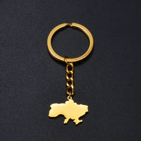 Anniyo Ukrainian Keychain Ukraine Key Ring Ukrainian Jewelry Key Chains for Women Men #000150