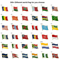 300+Different World Flag Badge Country Flag Pin Lapel Pins Brooch