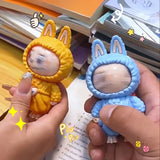 Face Changing Keychain Fun Backbag Ornament Hanging Decoration Kawai Surprise Gifts Creative Cartoon Anime Car Keyring Decor