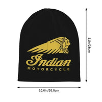 Indians Motorcycle Warm Knitted Cap Fashion Bonnet Hat Autumn Winter Outdoor Beanies Hats for Unisex Adult