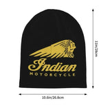 Indians Motorcycle Warm Knitted Cap Fashion Bonnet Hat Autumn Winter Outdoor Beanies Hats for Unisex Adult