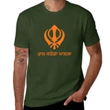 Raj Karega Khalsa T-Shirt plus size tops plain vintage clothes Short sleeve tee plain t shirts men