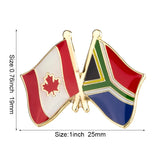 Flag Laple Pin Badge Brooch Canada friendship Ethiopia Ireland Brazil Pakistan Belgium Poland Germany Russia Philippines Finland