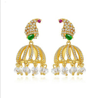 Gypsy Jewelry Retro Ethnic Indian Jhumka Crystal Small Bells Beads Drop Tassel Earrings Women Bohemian Statement Jhumki Tribal