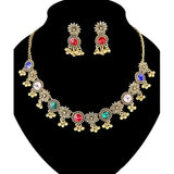 1 Set Jewelry for Women Synthetic Rhinestone Choker Necklace Earrings Set Party Style Ideal for Daily Wear Holiday Gift