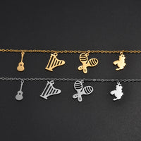 Anniyo 18cm + 4cm Venezuela Map Bracelets for Women Girls Charm Hand Chain Jewelry Stainless Steel #009062