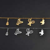 Anniyo 18cm + 4cm Venezuela Map Bracelets for Women Girls Charm Hand Chain Jewelry Stainless Steel #009062