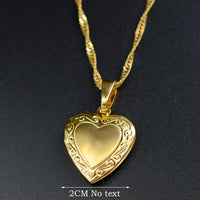 Anniyo DIY Keeping Photo Pendant Necklace Women Iran Jewelry,Gold Color Islam Arab Holy Bible Cross Allah Box #071502