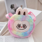 New ladies stylish slanted animals for winter furry 2024 funny cute cartoon children's Japanese single-shouldered funny bag
