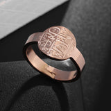 Exquisite Stainless Steel Islamic Muslim Calligraphy Arabic Pendant Necklace Men Women Religious Jewelry Accessories