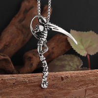 Retro Devil Mask Pendant Japanese Samurai Style Punk Pendant Necklace Men's Gothic Halloween Jewelry Gift