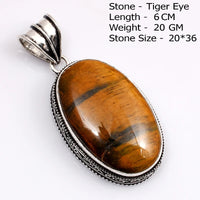 Genuine Amazonite Turquoise Agate Jasper Tiger Eye  Antique Pendant