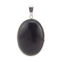 Natural Crystal Oval Shape Stone Pendants For Women Amethyst Rose Quartz Lapis Lazuli Labradorite Gemstone Pendant Jewellery