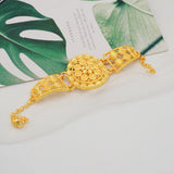 Dubai Gold Color Jewelry Set Wedding African Indian Ethiopian  Bridal Sets Nigerian Necklace Bracelet Earring Ring Jewellery