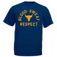 Casual Men Project Rock Blood Sweat Respect Graphic TShirt Male Fashion Top Hombre Summer Tee Roupas Masculinas Oversized Unisex