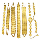 Anniyo Gold Color Money Coin Bracelet Islamic Muslim Arab Coins Bracelet for Women Men Middle Eastern Jewelry African @@