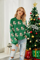 ZEKYE Christmas Sweater Woman Women's Clothing Winter Women's Sweater Women's Dress Long Sleeve Red Sweater Pull Y2k Pullover
