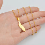 Anniyo Aruba Map and Flag Pendant Necklaces for Women Girls Jewelry Curacao #325921