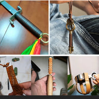 5 Yards Retro High Quality Genuine Leather Cord Round/Flat Strand Cow Leather Rope Fit Necklace Bracelets DIY Jewelry